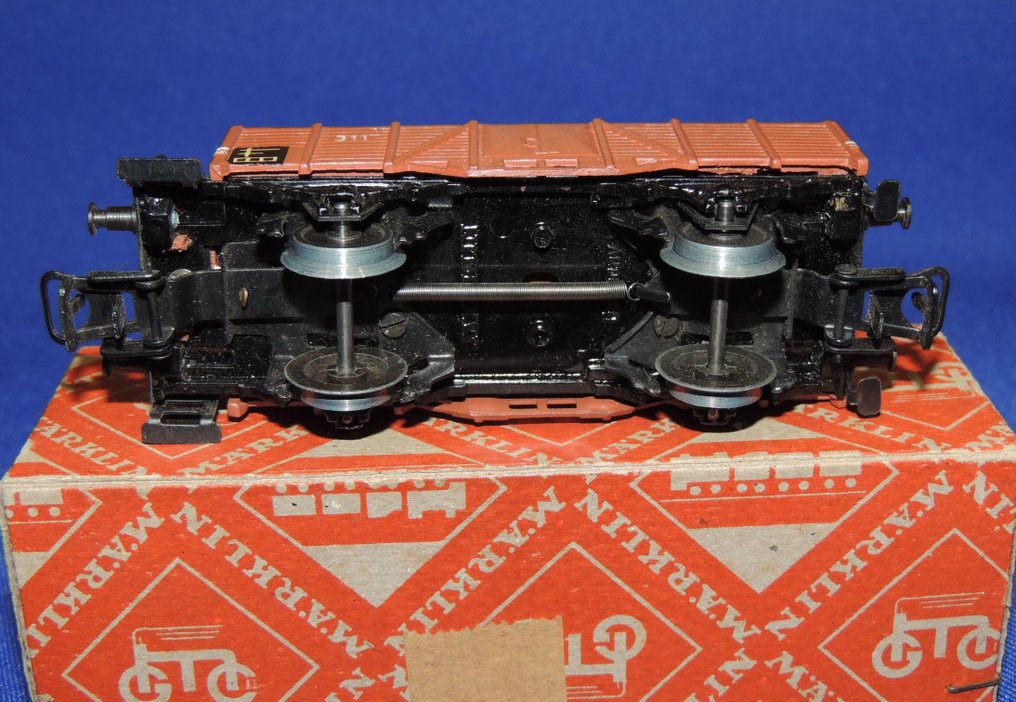 Märklin H0 - 315 b.3 - Vagón de tren de mercancías a escala (1) - Vagón de carga abierto con cabina de freno #2.1