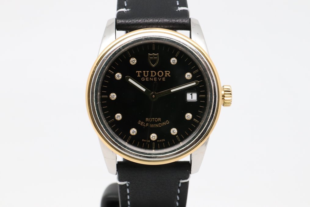 Tudor - Glamour - 没有保留价 - 55003 | Black Dial w/ Diamonds - 男士 - 2010-2020年  #1.0