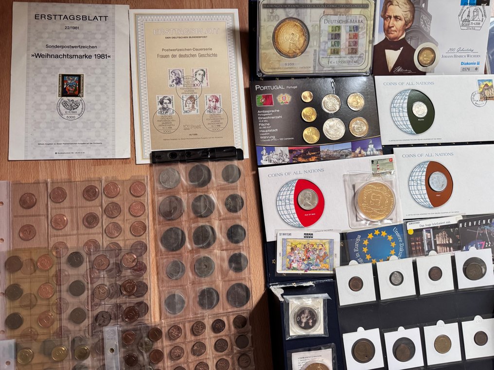 世界. Collection de monnaies du monde ,billets,pièces en argent. (没有保留价) #3.2