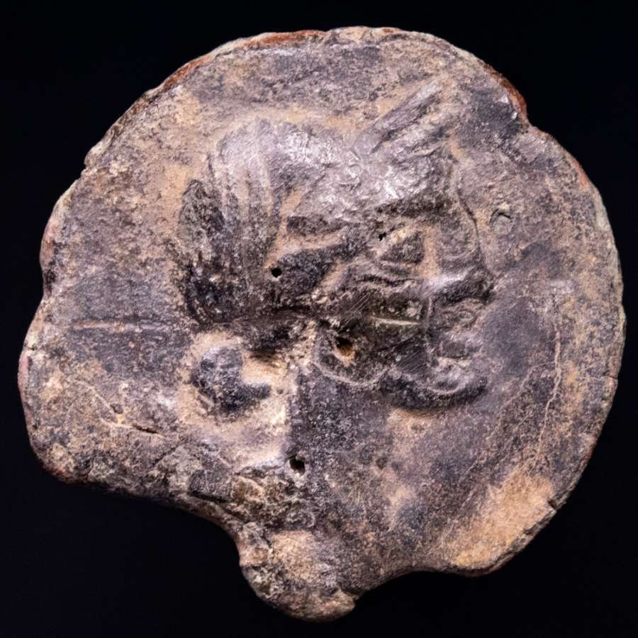 羅馬帝國 (省). Corduba. Semis minted between Julius Caesar and Pompeius sons (Civil War 45-44 B.C.) (沒有保留價) #1.0