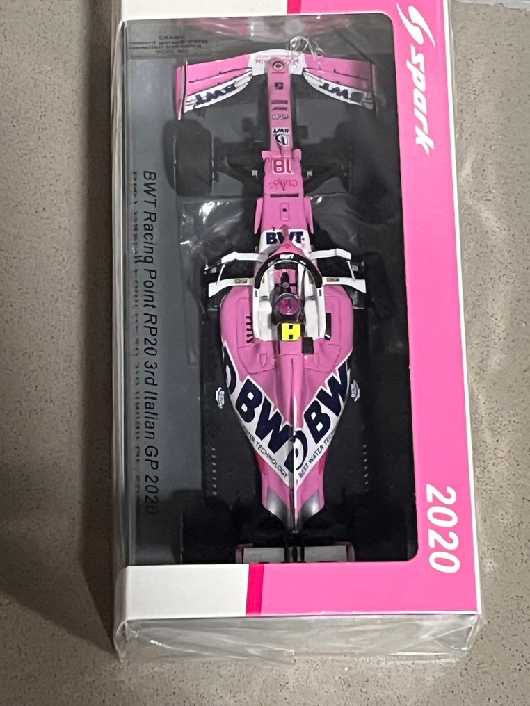 Spark 1:43 - Modellbil - BWT Racing Point RP20 3rd Italian GP 2020 - Mycket sällsynt #3.2