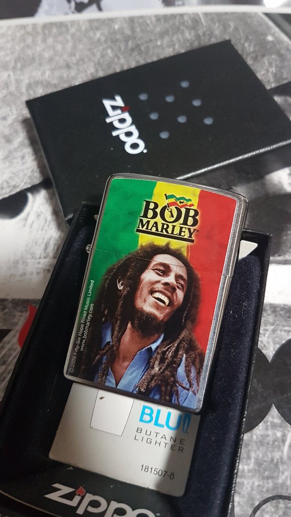 Zippo - Original Zippo Rarität Bob Marley limtierte Edition - Sem preço de reserva - Isqueiro - Chrome #3.2