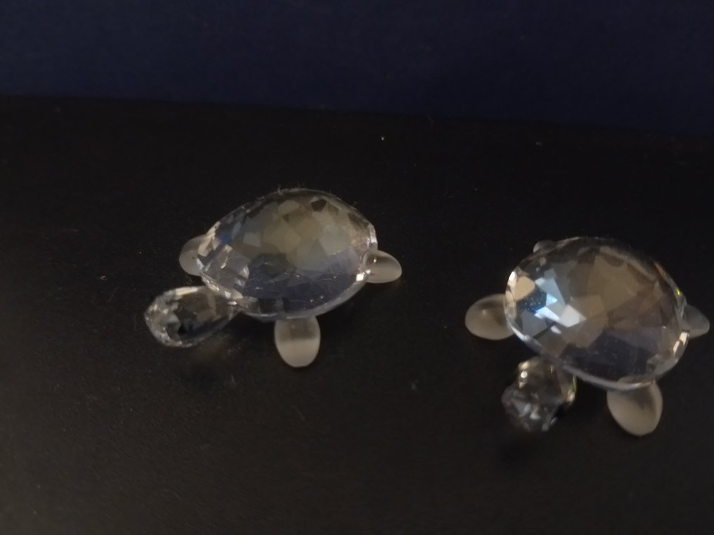 Swarovski - Figurine - Baby schildpadden - Box + Certificate (2) - Crystal #4.3