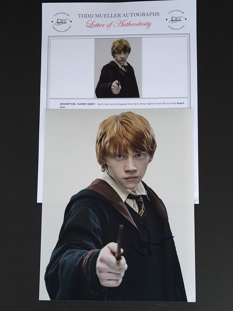 Harry Potter - Signed by Rupert Grint (This is a red carpet scribble) , with Letter of Authenticity - Photo, #4.3
