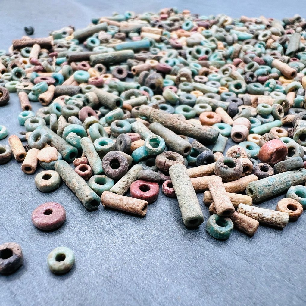 约700个古代木乃伊珠子（1972年前的瑞士收藏） - 埃及  (没有保留价) #2.1