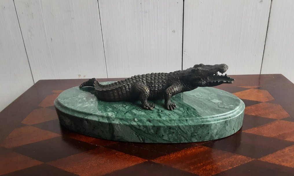 Posąg, Onbekend - 7 cm - brąz marmur #1.0