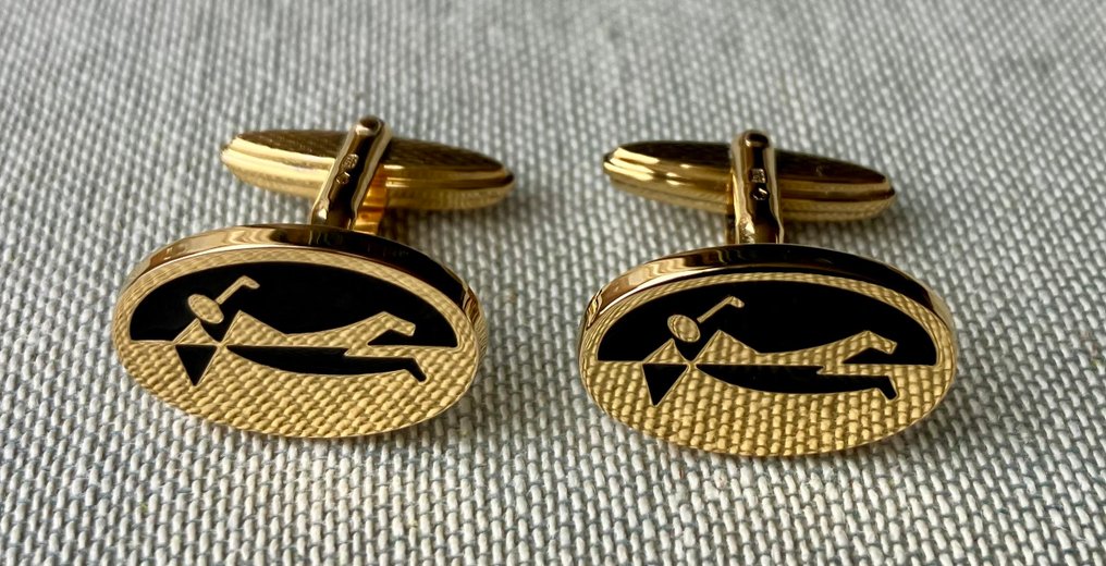 Alfred Dunhill - Silver - Cufflinks - Golf - No reserve #3.2