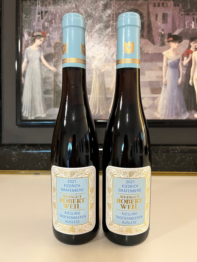 2021 Weingut Robert Weil Kiedricher Grafenberg Riesling Trockenbeerenauslese - Rheingau - 2 Half Bottles (0.375L) #1.0