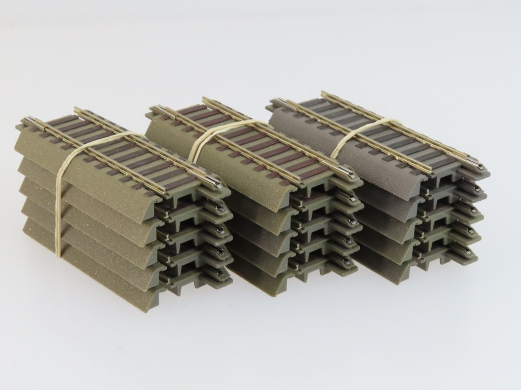 Roco H0 - 61110/61111/61112/61113 - Model train tracks (64) - 64-piece rail set with straight track sections, Roco Geoline #4.3