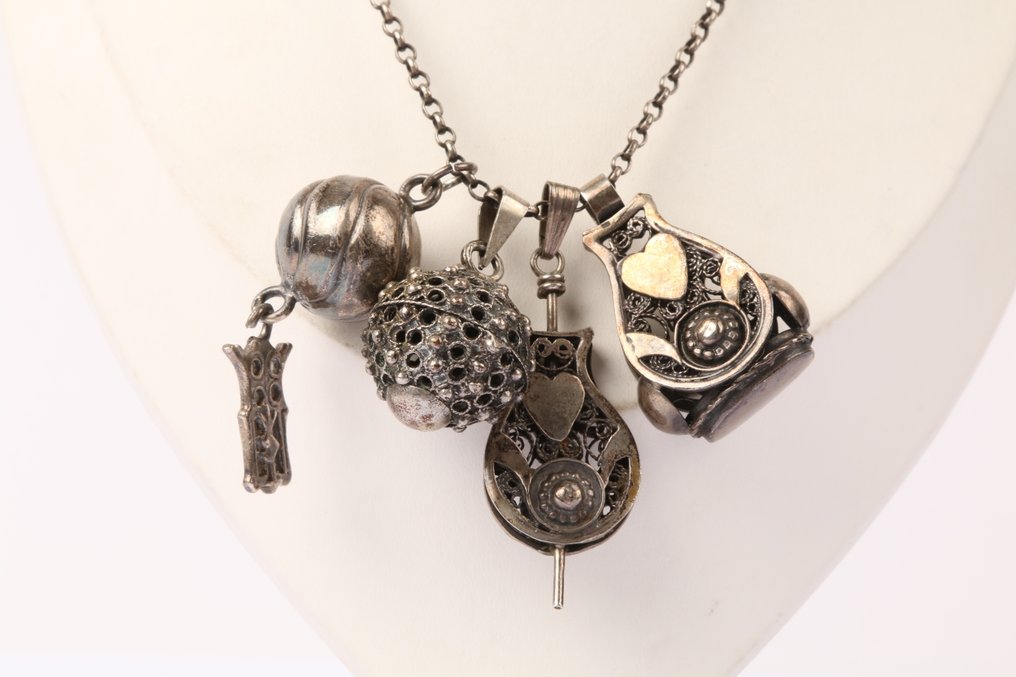 Senza prezzo di riserva - Collana con ciondolo Argento - portachiavi per orologi #2.1