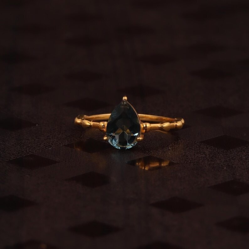 沒有保留價 - 訂婚戒指 銀 - 2.00ct. tw. 黃玉 - 复古黄玉戒指 #4.3