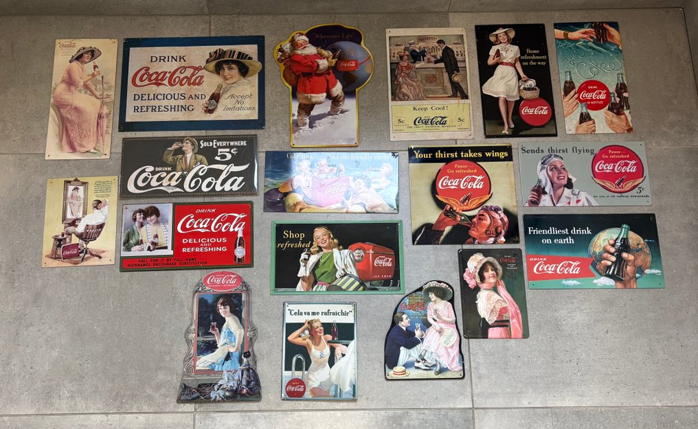 Coca-Cola - Plaques Coca Cola - Placa (18) - Metal #1.0