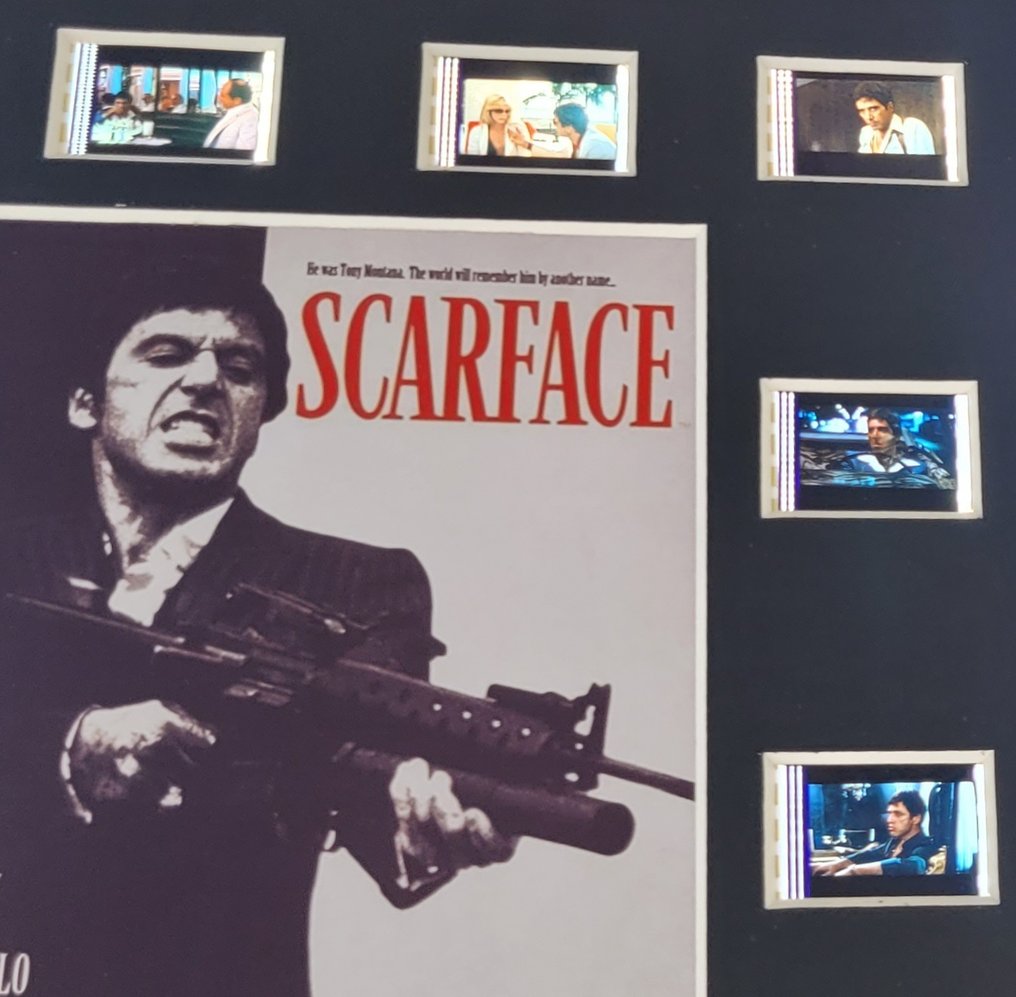 Człowiek z blizną - Framed Film Cell Display with COA #4.3