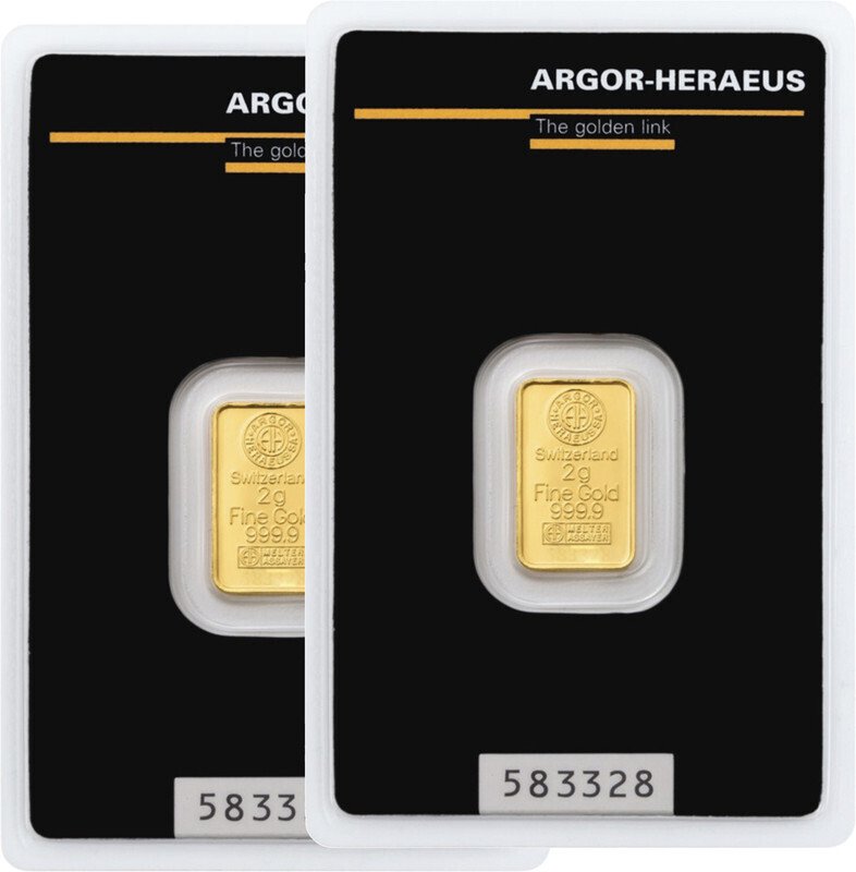 4 grams - Gold .999 - Argor-Heraeus, Switzerland - Sealed & with certificate #2.1