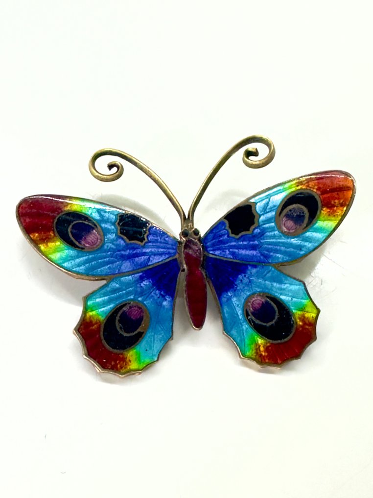 Messing - Guilloché-emaille - Rintaneula #3.2