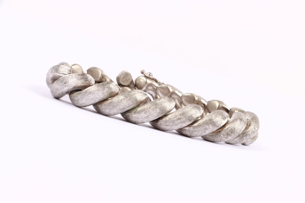 Senza prezzo di riserva - Bracciale Argento - Dichiarazione vintage #3.2