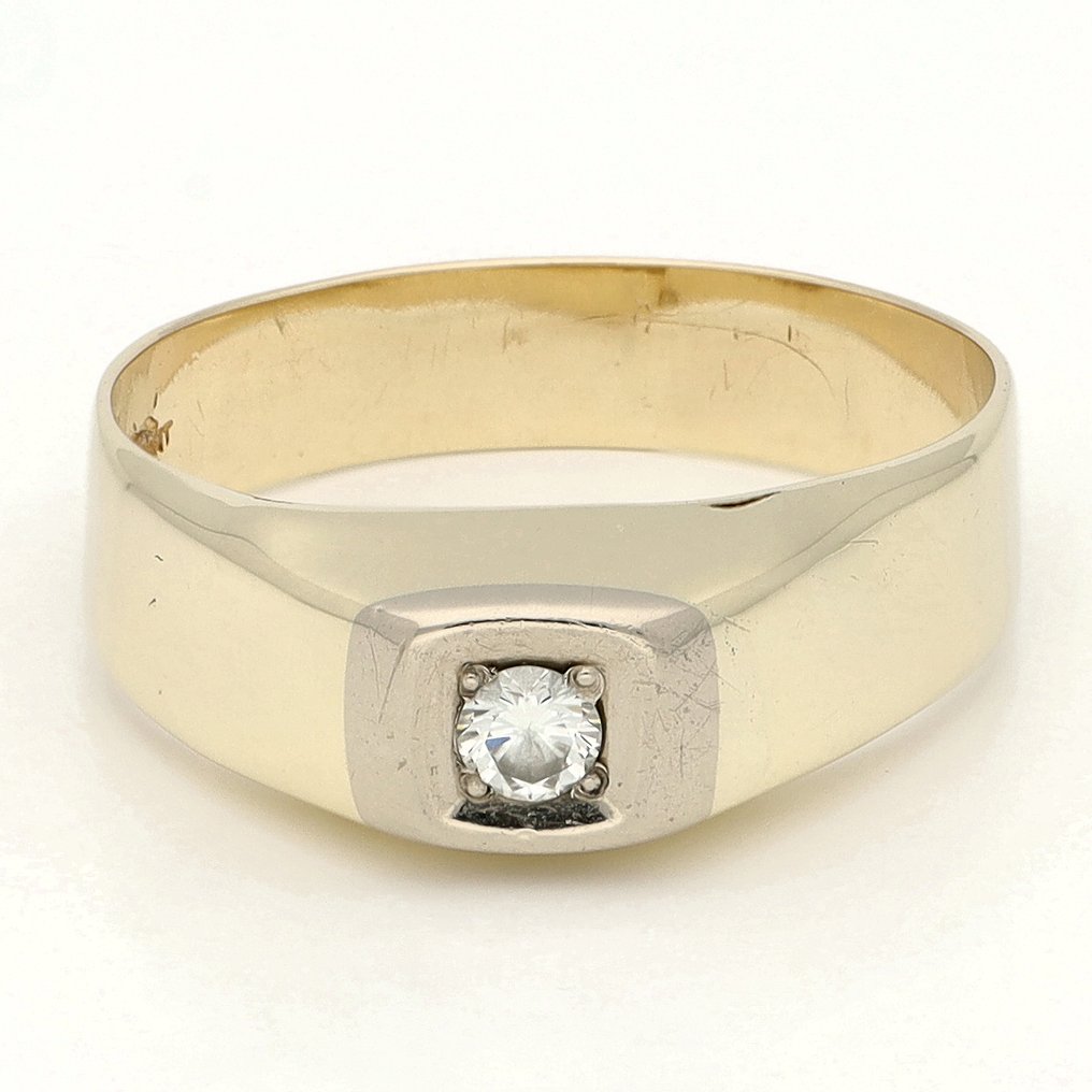 Sormus - 14 kt. Keltakulta Timantti (Luonnollinen)  #1.0