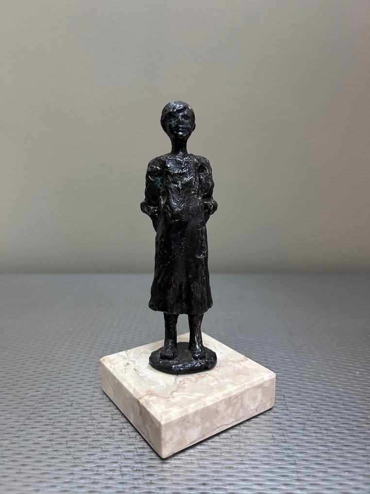 Corry Ammerlaan - Statuetta - Meisje met pop - Bronzo #2.1