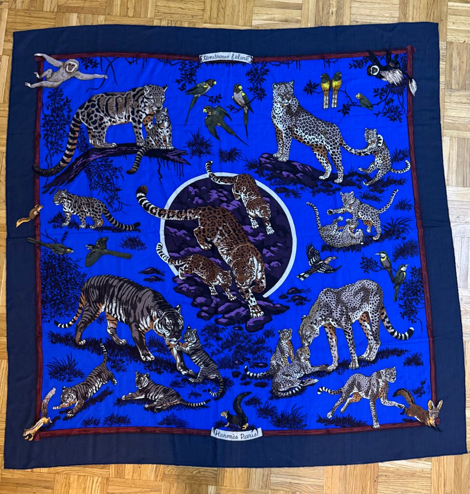 Hermès - Tendresse Féline - Foulard #1.0