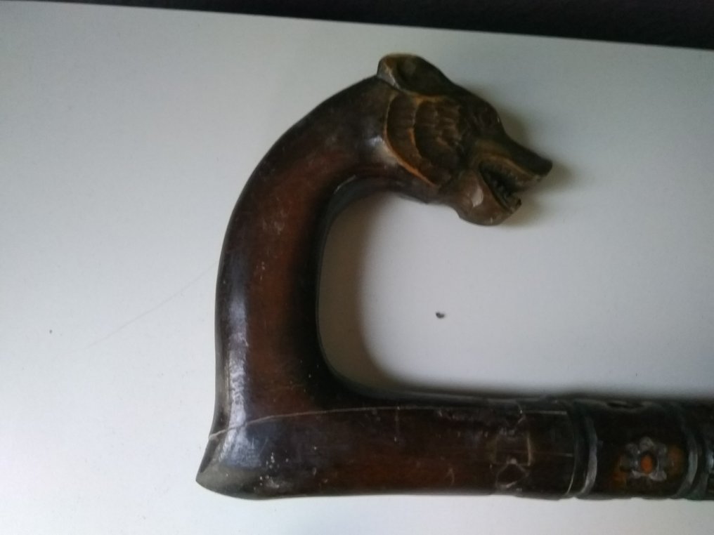 Walking stick  (2) - Wood, brass #2.1