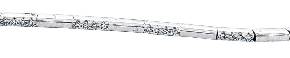 Brățară - 18 ct. Aur alb Diamant (Natural)  #2.1