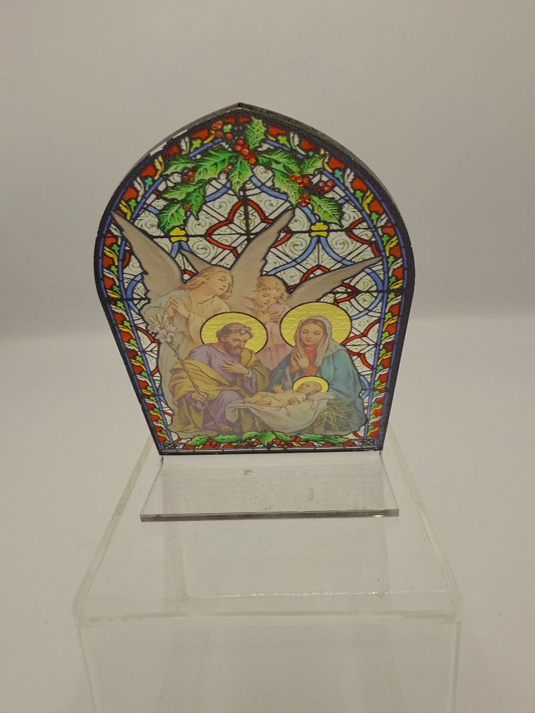 Χριστουγεννιάτικο στάβλος, σε στυλ βιτρό - Πλαστικό - 2010-2020 #4.3