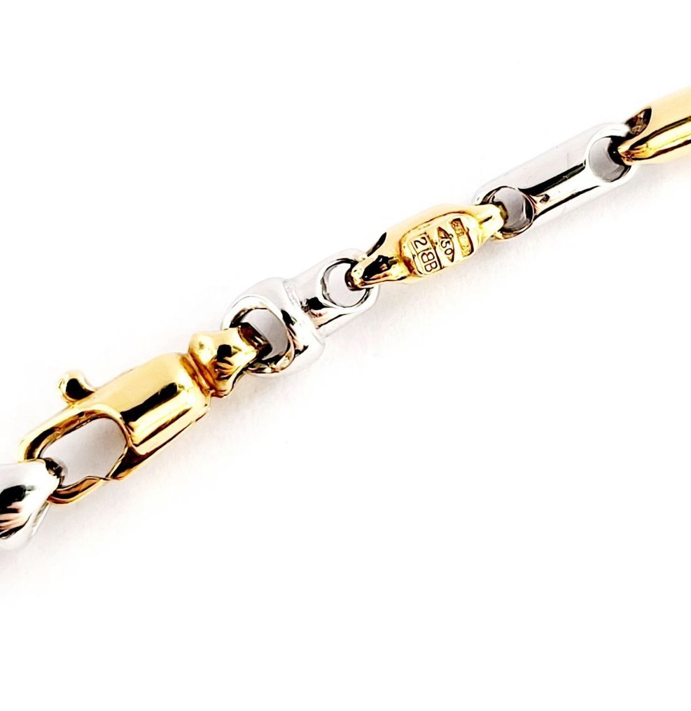 Κολιέ - 18 καράτια Λευκός χρυσός, Κίτρινο χρυσό #4.3