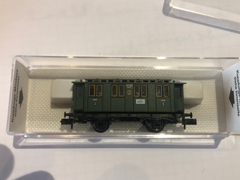 Fleischmann N - 8058k, 8765k, 8766k, 8767k, 8059k - Personvagn för modelltåg (5) - 5 passagerarvagnar - DB #3.2