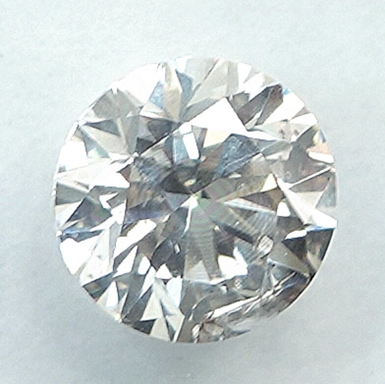 没有保留价 - 1 pcs 钻石  (天然)  - 0.59 ct - 圆形 - N (带色彩的) - I2 内含二级 - 国际宝石研究院（IGI） #4.3