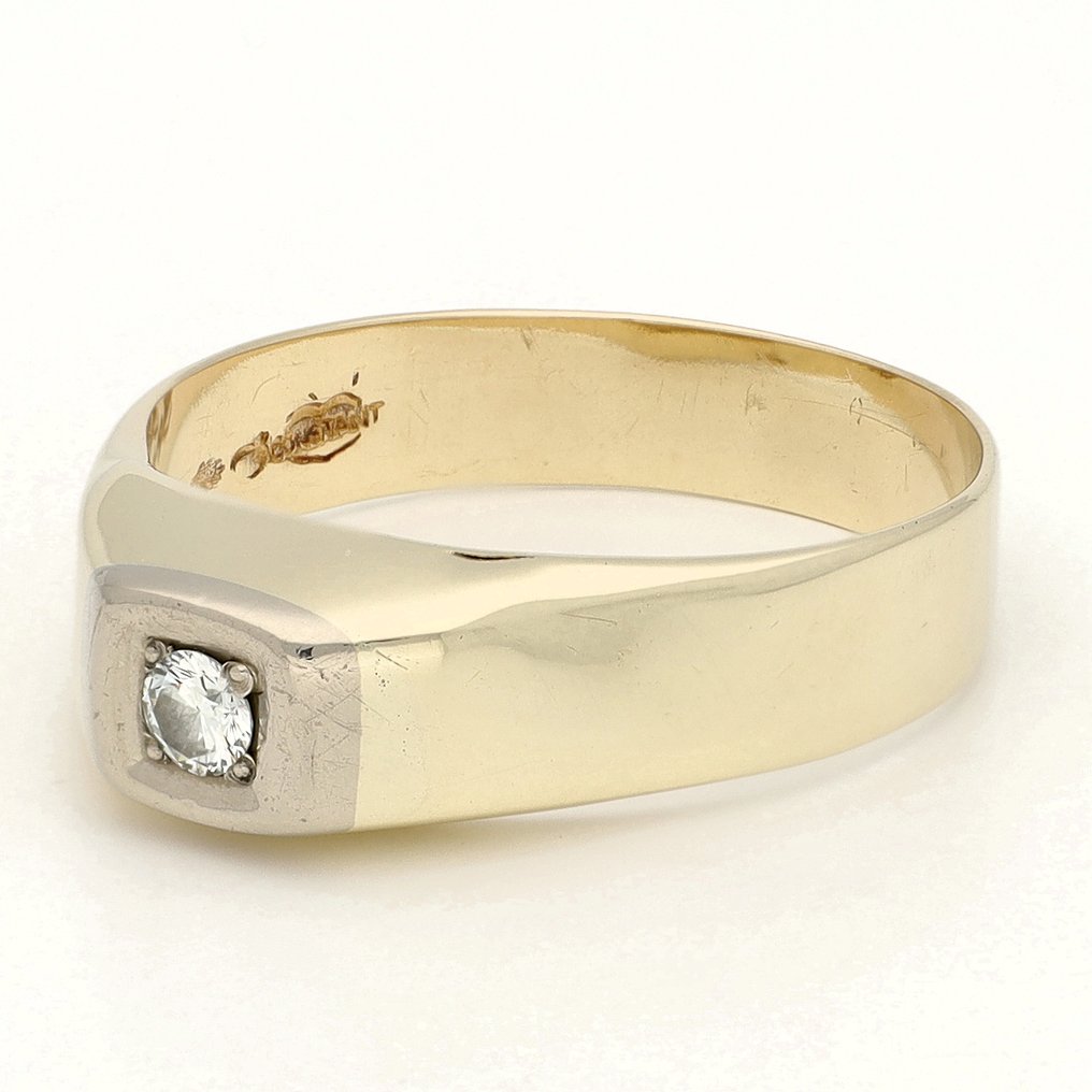 Sormus - 14 kt. Keltakulta Timantti (Luonnollinen)  #1.0