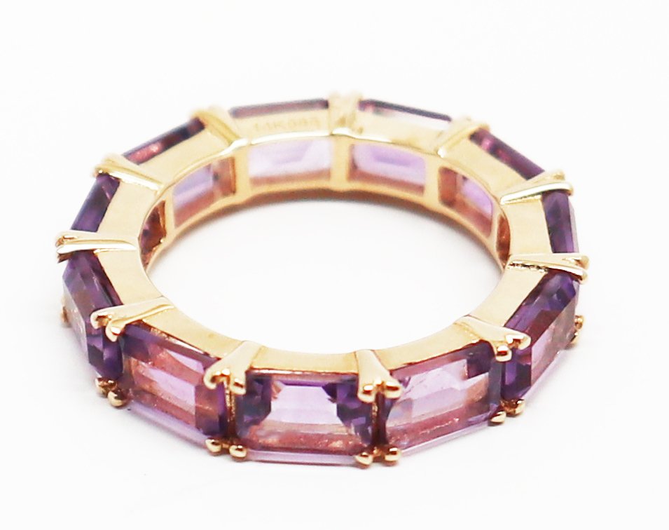 Sans prix de réserve - Bague - 14 carats Or jaune Améthyste #2.1