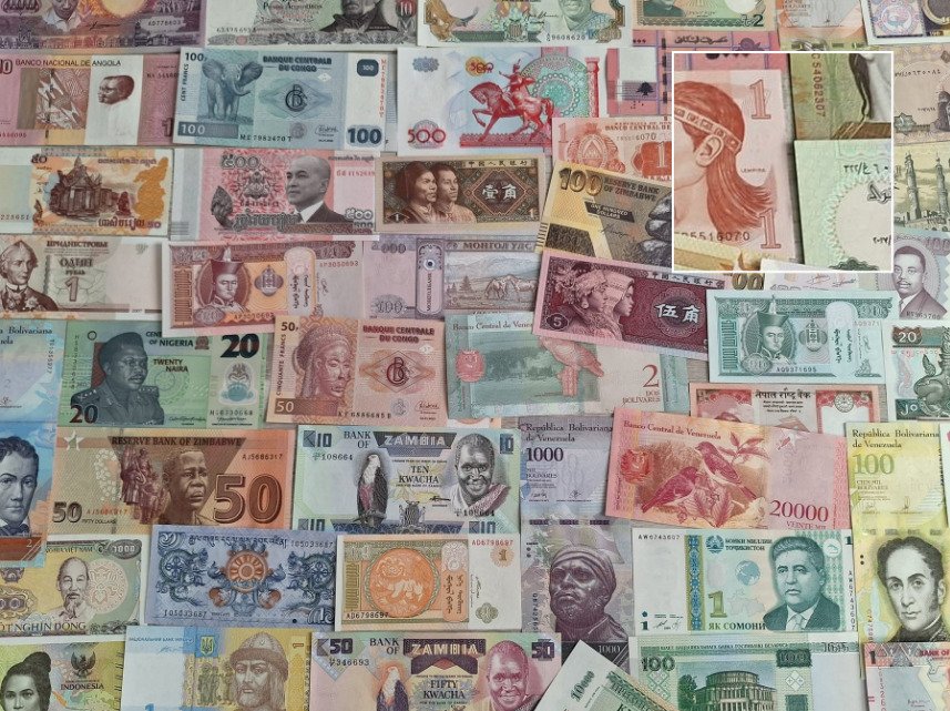 Maailma. - 195 banknotes - various dates (Ei pohjahintaa) #1.0