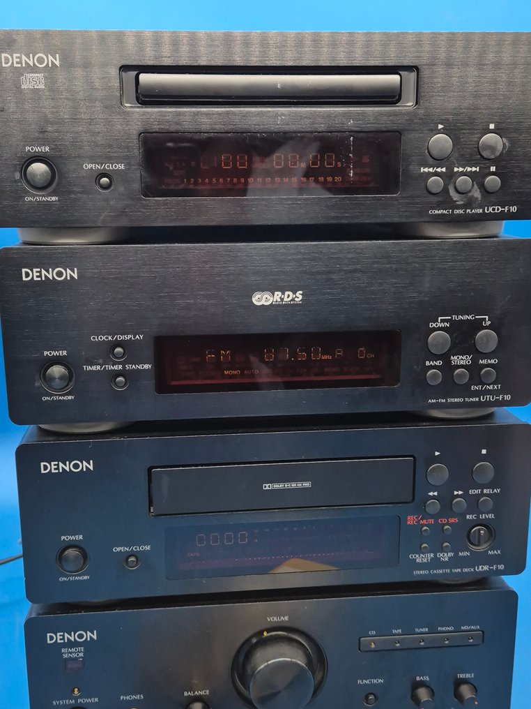 Denon - F10 系列——配备放大器、CD 播放器、调谐器和磁带机的 HiFi 完整系统 高保真音响套装 #3.2