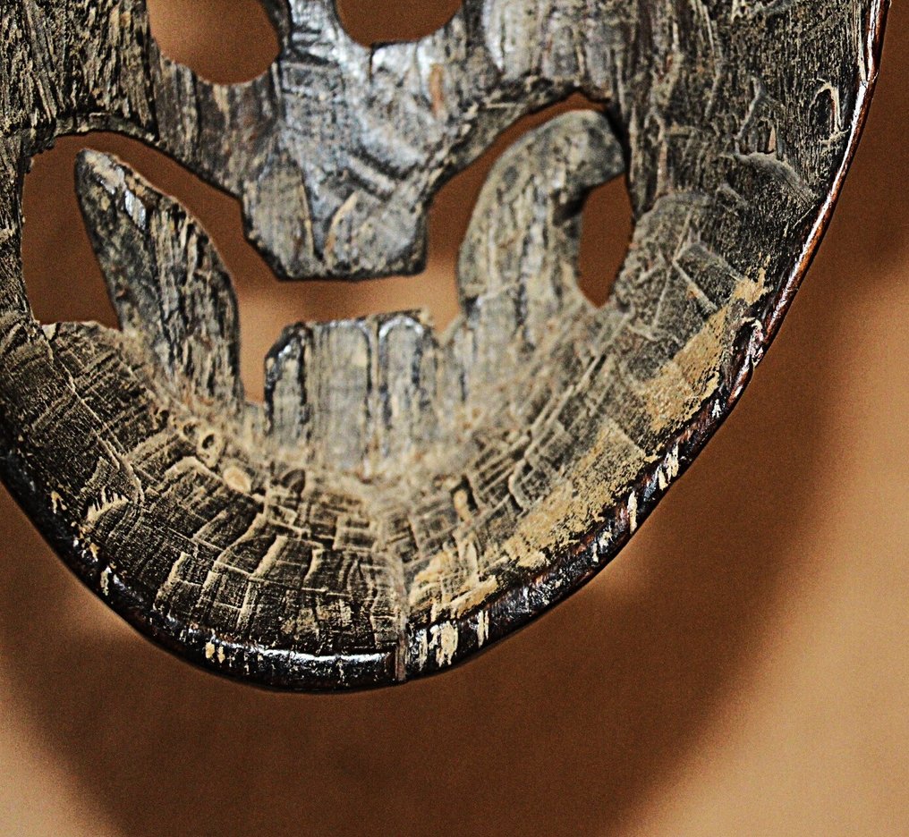 Máscara xamânica de madeira - Madeira - Nepal - Início do século XX #3.2