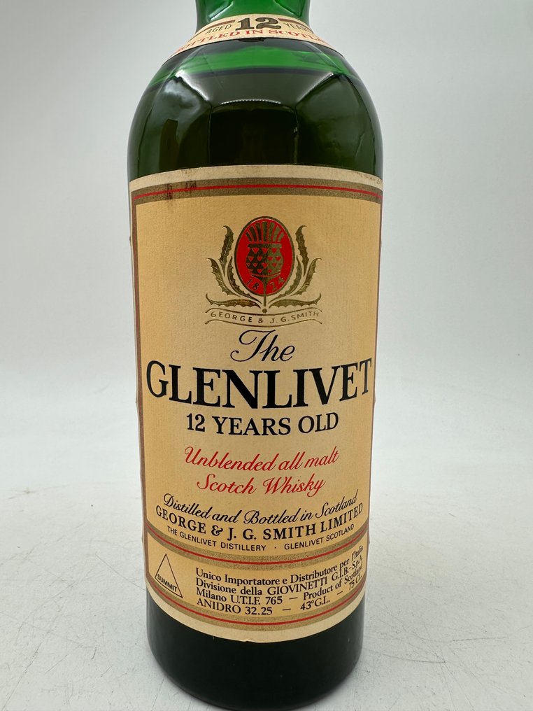 Glenlivet 12 years old Unblended All Malt  - b. 1970s - 75cl #3.2
