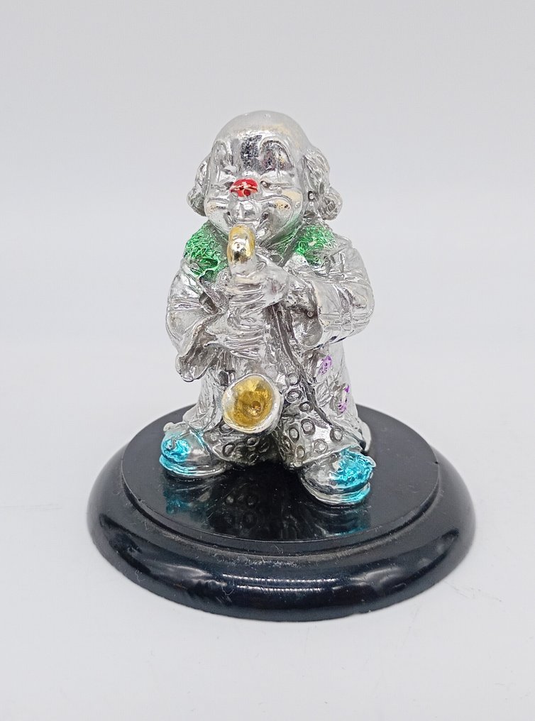 Statuette - Clown musicista - Sølv #3.2
