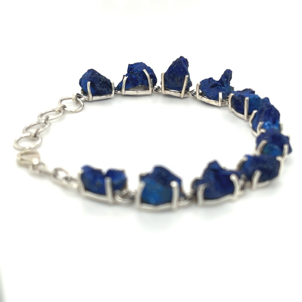Senza prezzo di riserva - Bracciale Argento - Azurite russa #3.2