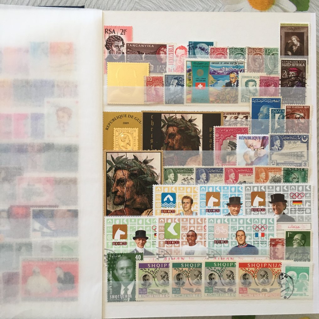 World  - Beautiful stamp collection with a theme: Historical Figures, new and used from around the world. #3.2