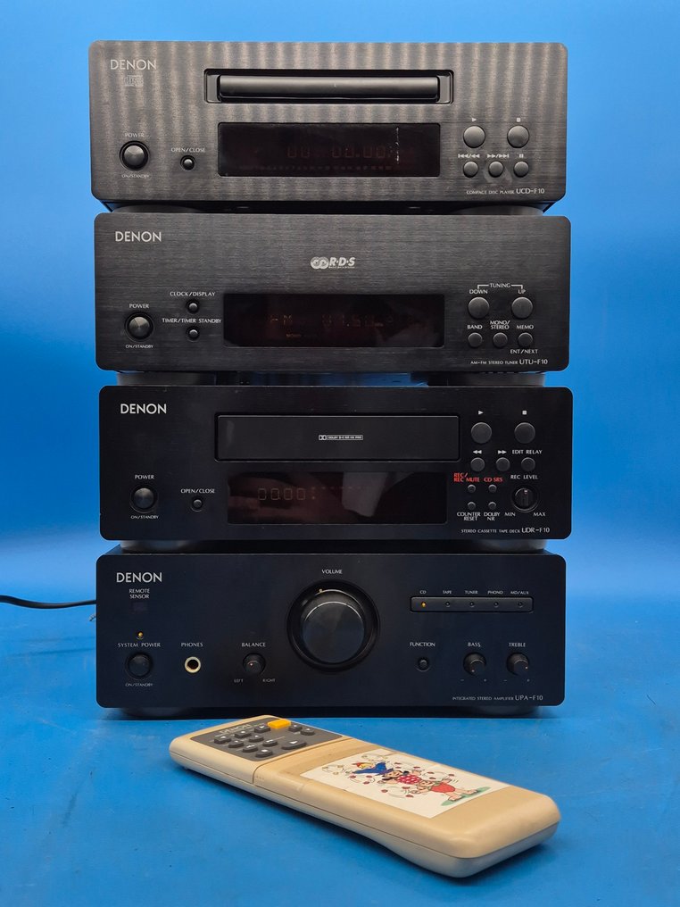 Denon - F10 系列——配备放大器、CD 播放器、调谐器和磁带机的 HiFi 完整系统 高保真音响套装 #1.0