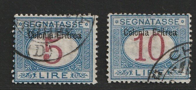 意屬厄利垂亞 1903 - Segnatasse - Sassone  S10/S11 #1.0