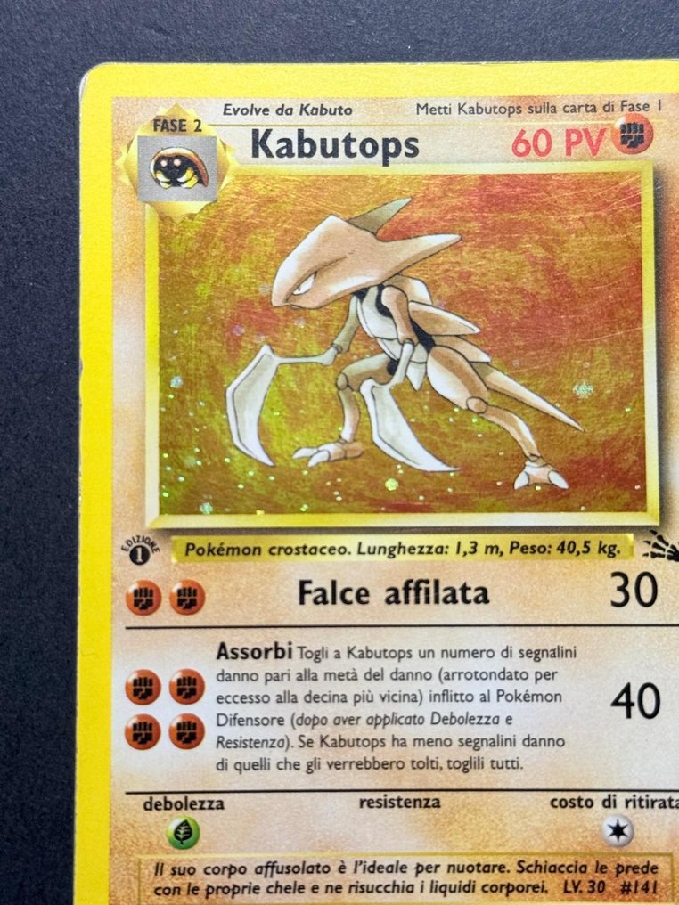 Pokémon - 3 Card - Kabutops Holo 1° Edizione - Magneton Raro 1° Edizione - Lapras Raro 1° Edizione - Fossil - ITA - WOTC - Fossil #2.1
