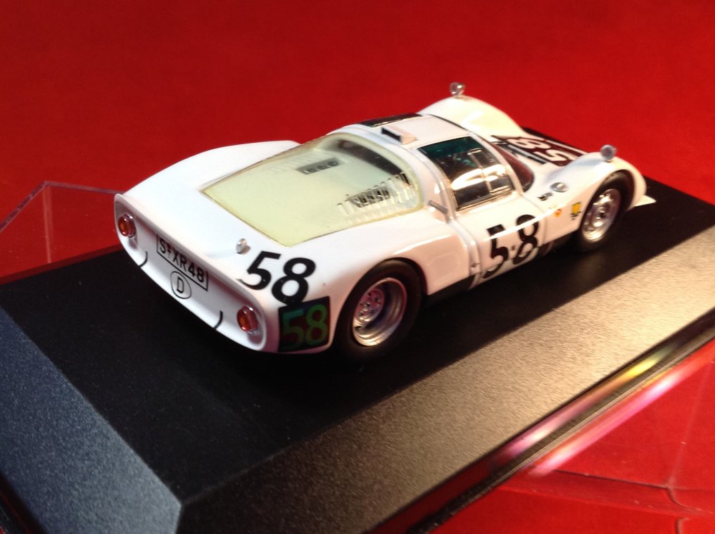 Spark 1:43 - Voiture de course miniature - ref. #S4491 Porsche 906 Sport 7° Le Mans 1966 #58 Günther Klass/Rolf Stommelen - Qualité excellente - édition limitée - difficile à trouver aujourd'hui #2.1