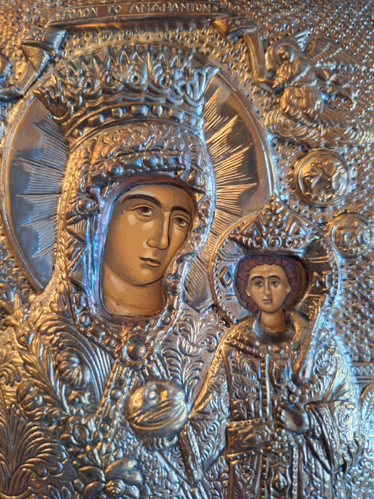 Εικόνα - Μητέρα του Θεού του Πάθους - Επάργυρο, Ξύλο #3.2