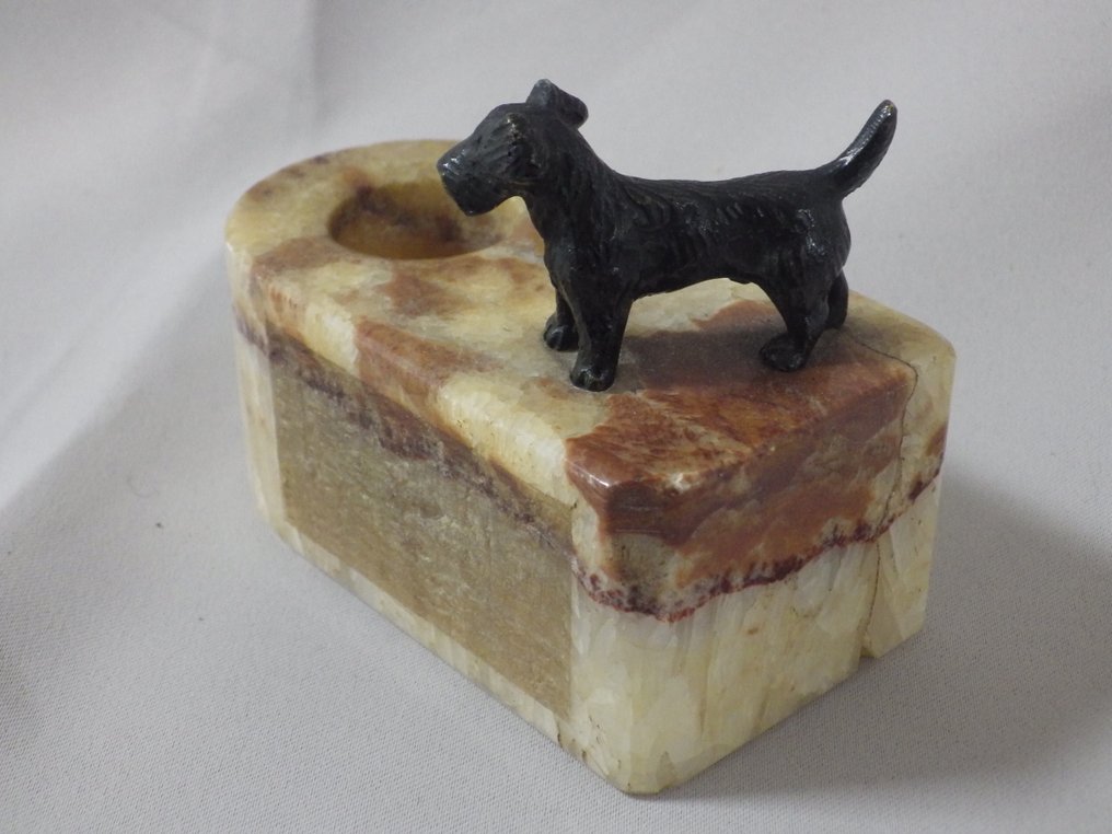 Matchbox holder - Bronze of Vienna - Pyrogène - Fox Terrier #2.1