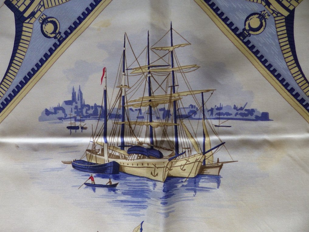 Hermès - Bordeaux Porte Oceane - Fular #4.3