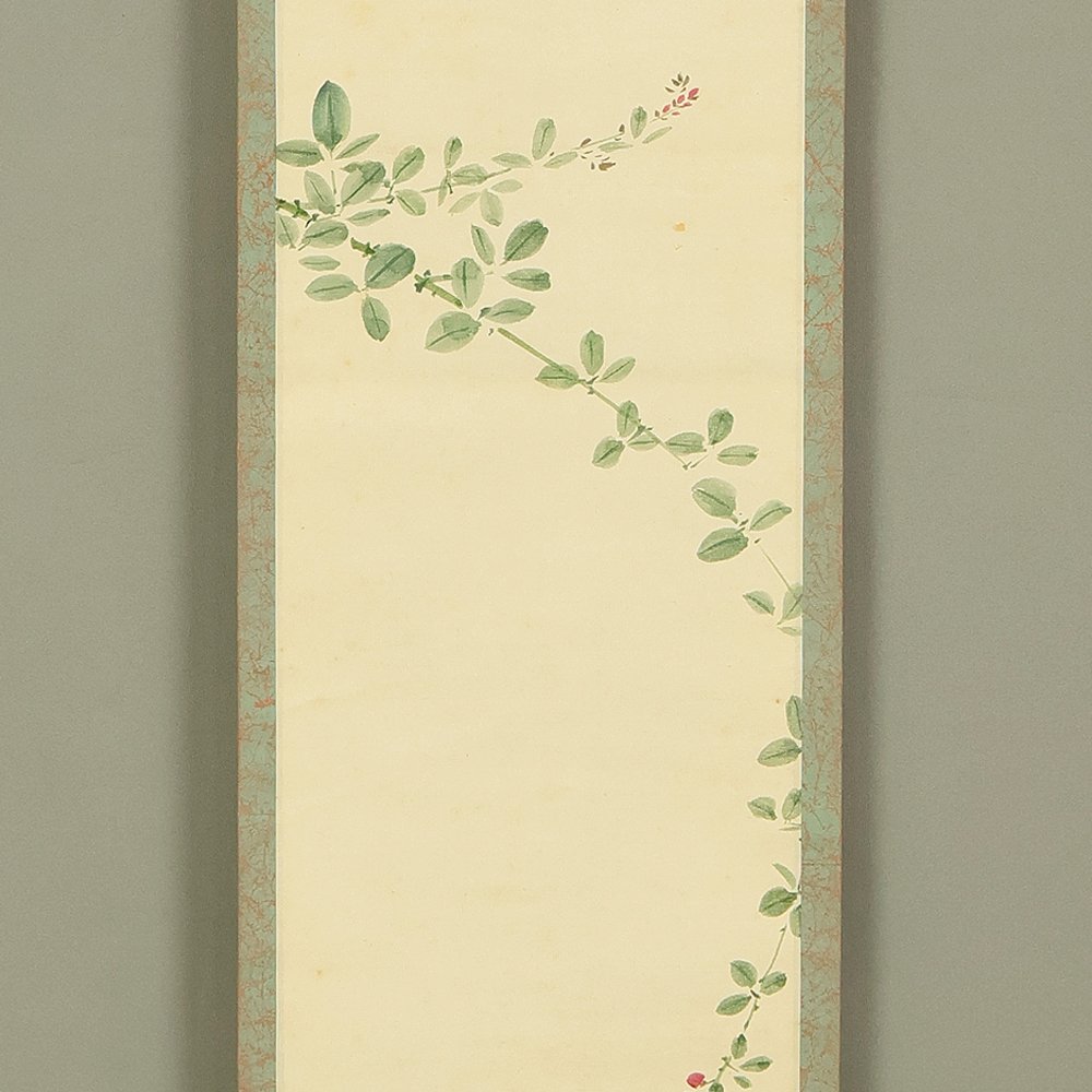Bush Clovers with Original Box (Tomobako) - with signature 'Yusen' 友仙 and seal 'Okajima in' 岡島印 'Yusen' 友仙 - Giappone (Senza prezzo di riserva) #1.0