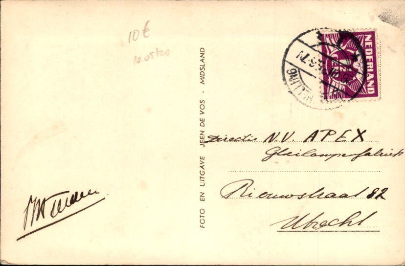 荷兰 - 瓦登海群岛 - 特谢林 - 明信片 (128) - 1900-1960 #3.2