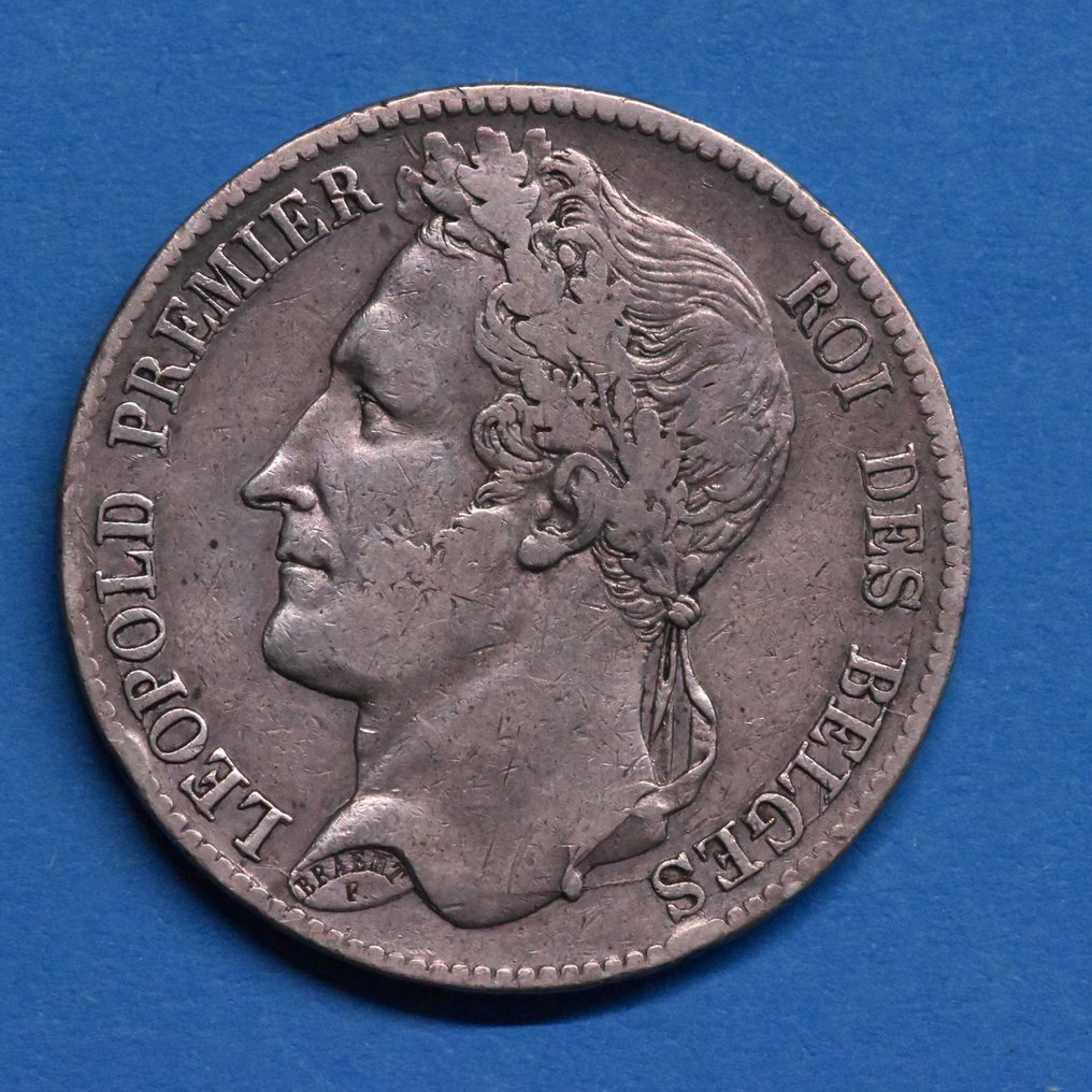 Βέλγιο. Leopold I. 5 Francs 1834 Positie B RAAR (χωρίς τιμή ασφαλείας) #1.0