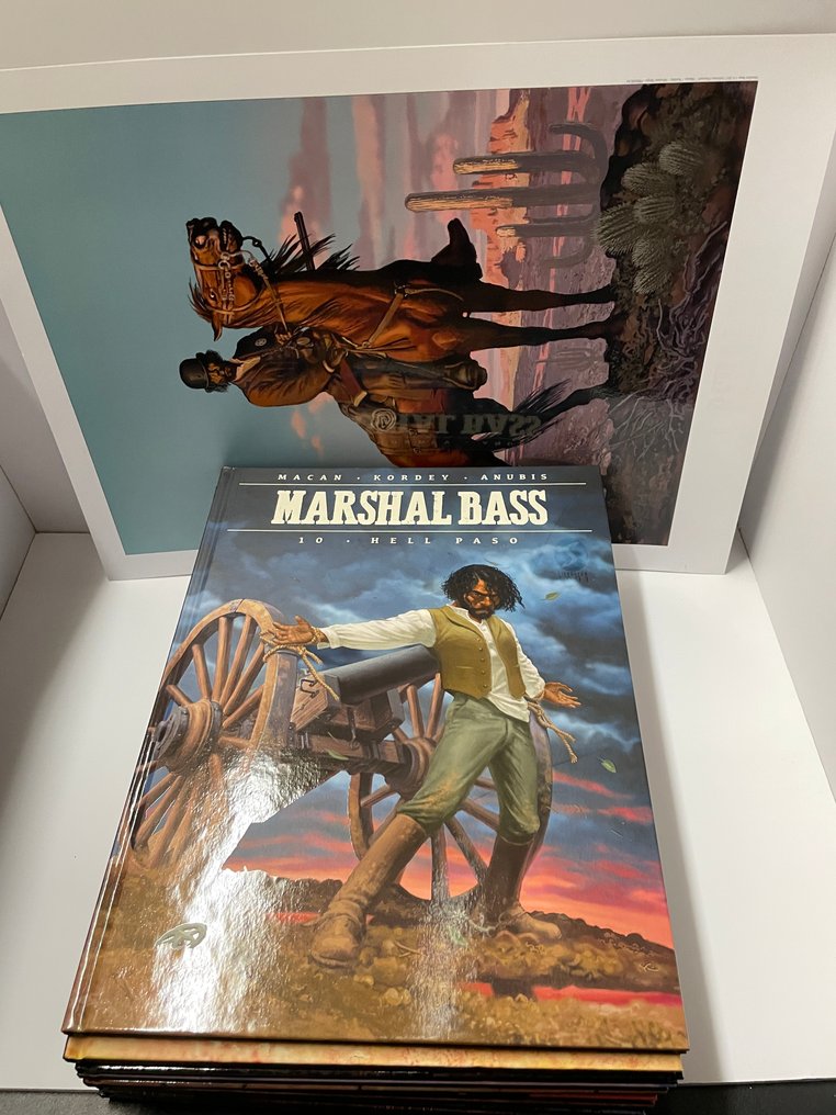 Marshal Bass 1 t/m 10 - Complete reeks HC + kunstdruk - 10 Album - First edition - 2018/2024 #1.0