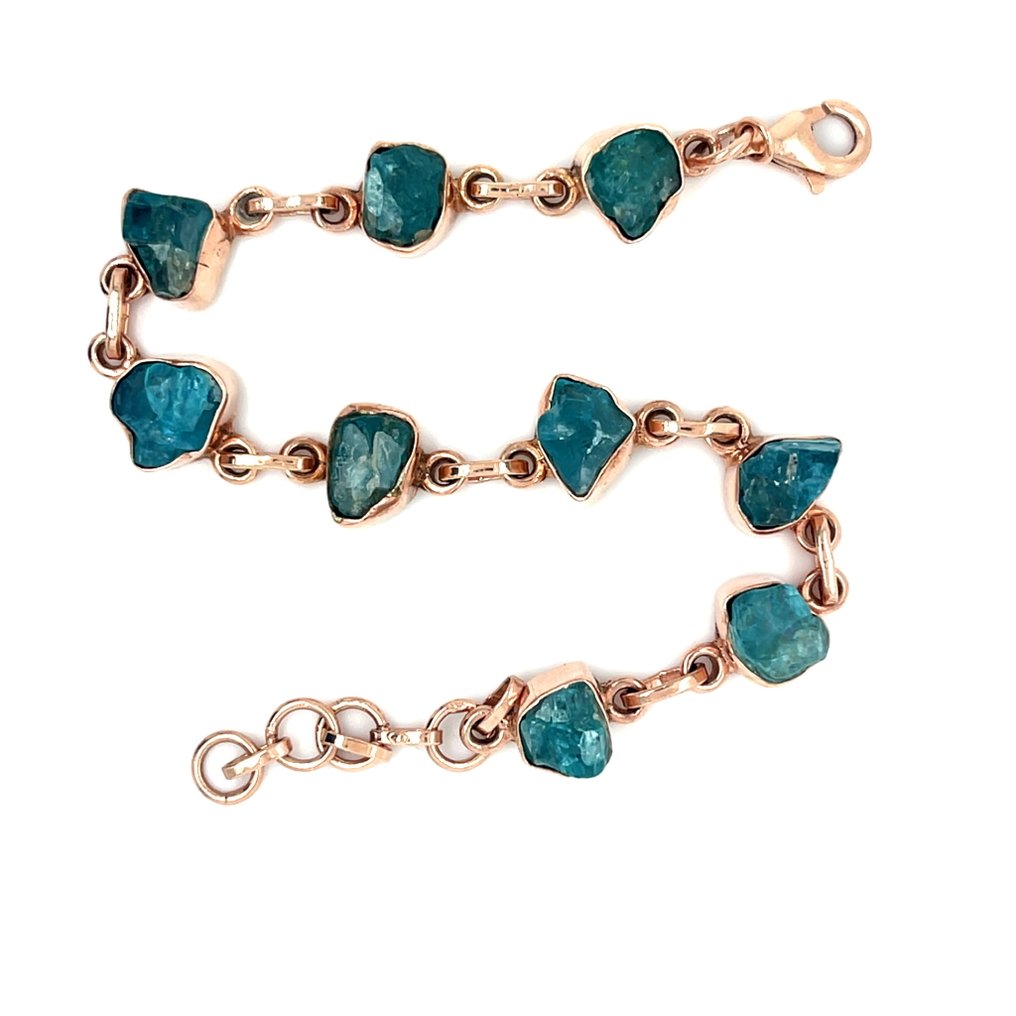 Sem preço de reserva - Bracelete Prata - Apatite #3.2